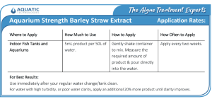 How to Use Aquatic Barley Straw Aquarium Strength 